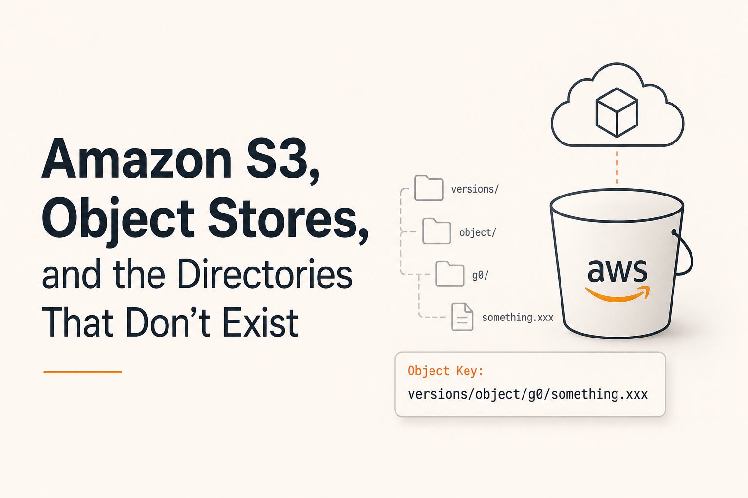 Amazon S3, Object Stores, and the Directories That Don't Exist